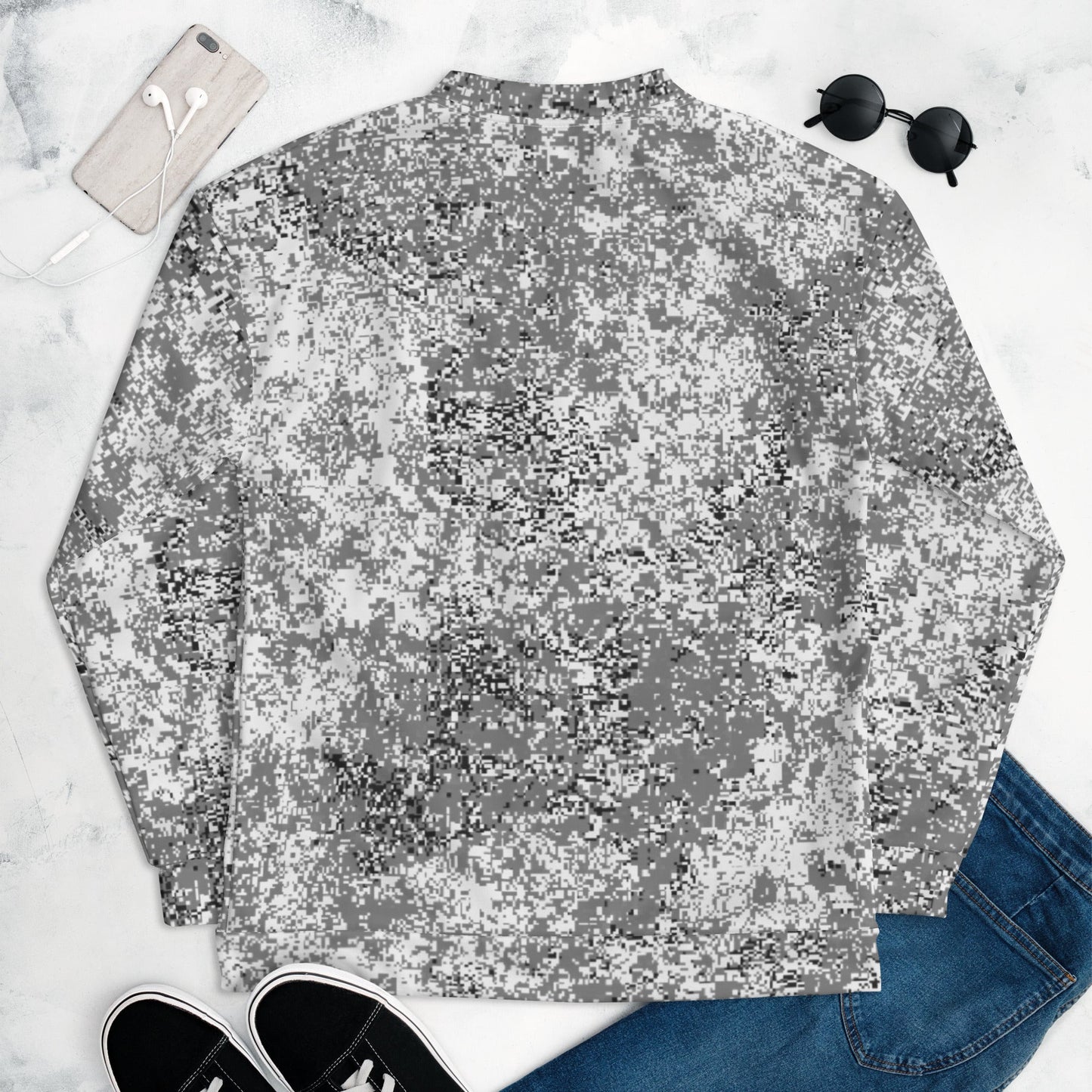 Russian Digital EMR Snow CAMO Unisex Bomber Jacket - Jackets