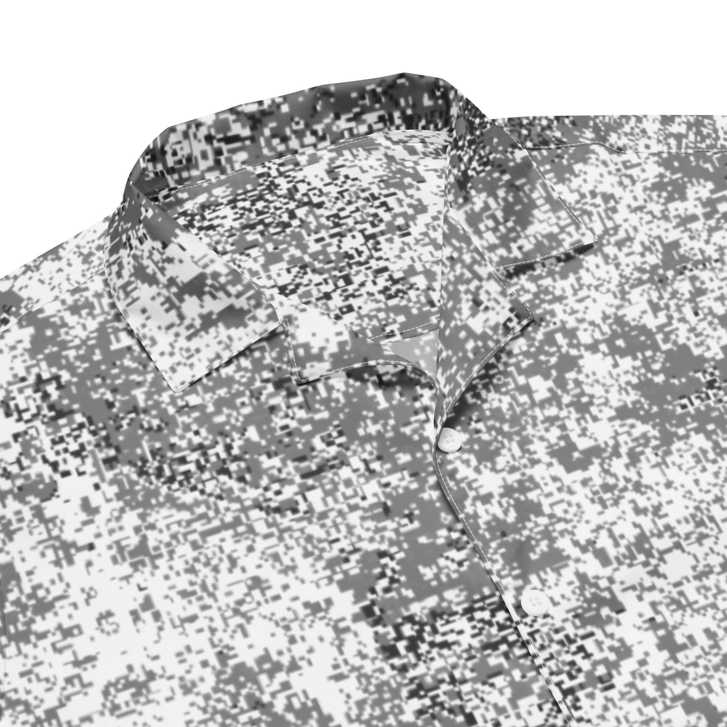 Russian Digital EMR Snow CAMO Unisex button shirt - Button Shirts