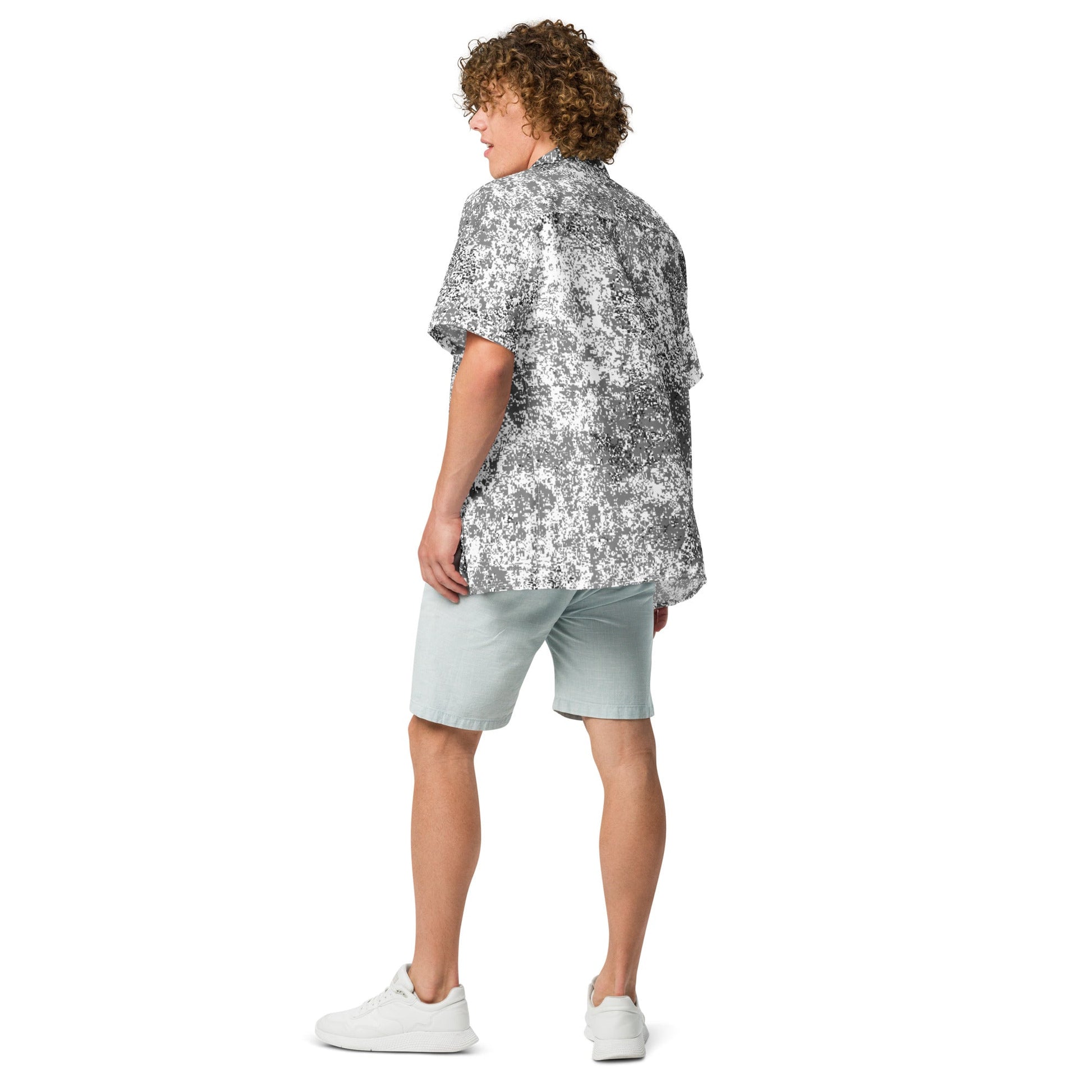 Russian Digital EMR Snow CAMO Unisex button shirt - Button Shirts