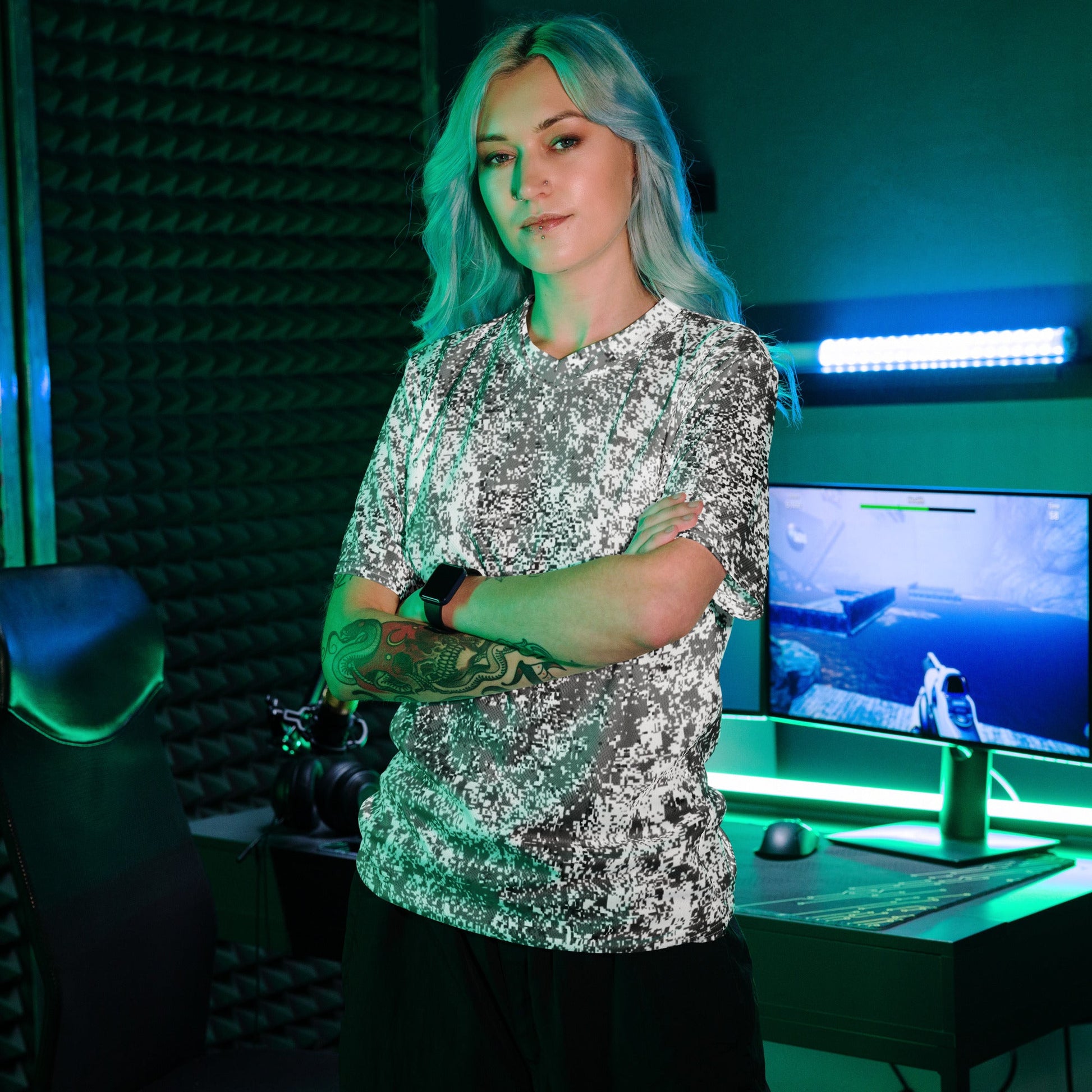 Russian Digital EMR Snow CAMO unisex sports jersey - Sports Jerseys