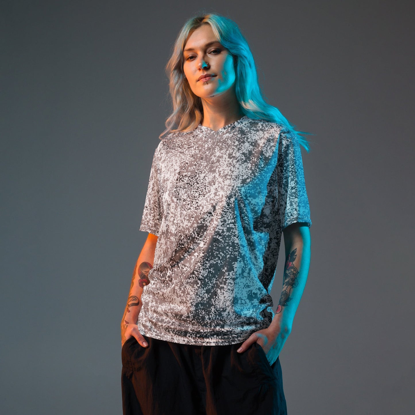 Russian Digital EMR Snow CAMO unisex sports jersey - Sports Jerseys