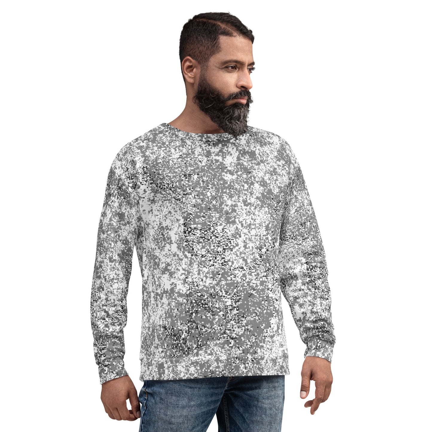 Russian Digital EMR Snow CAMO Unisex Sweatshirt - Sweatshirts