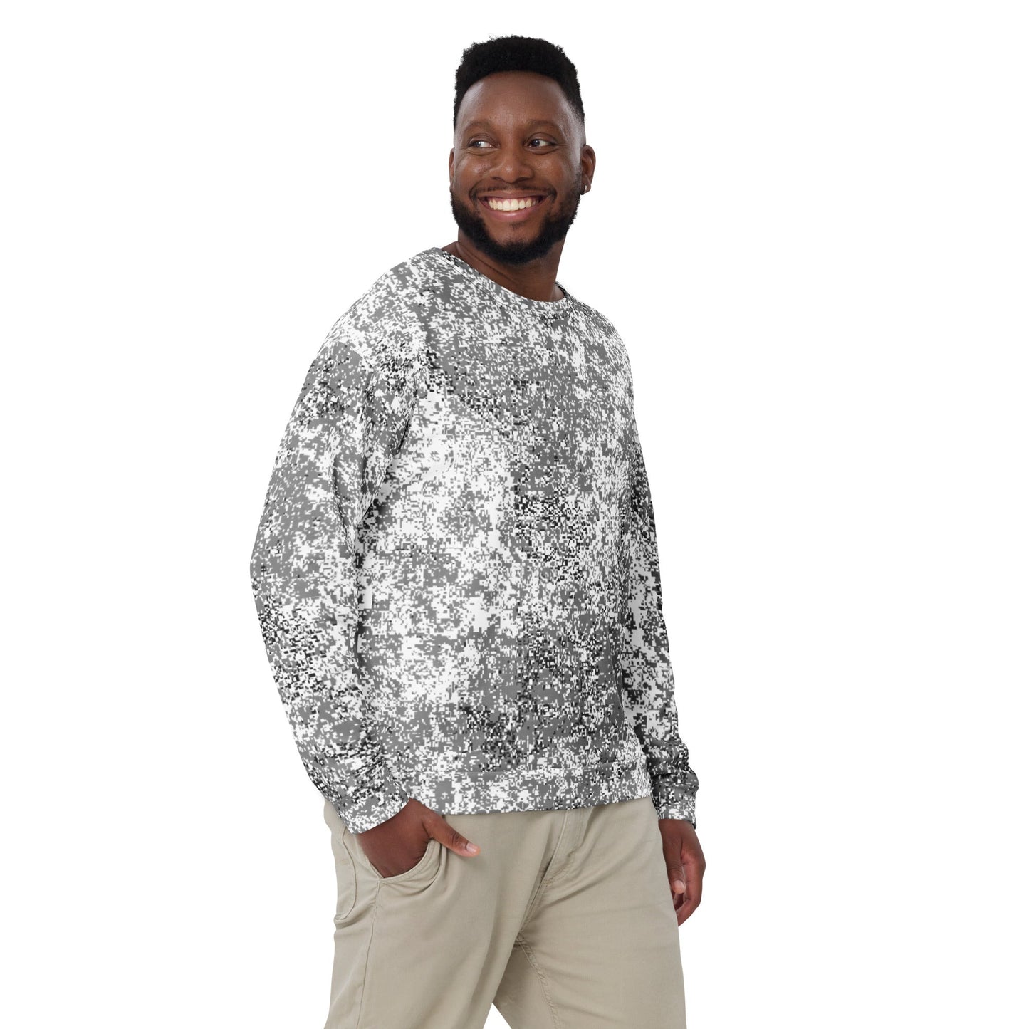 Russian Digital EMR Snow CAMO Unisex Sweatshirt - Sweatshirts