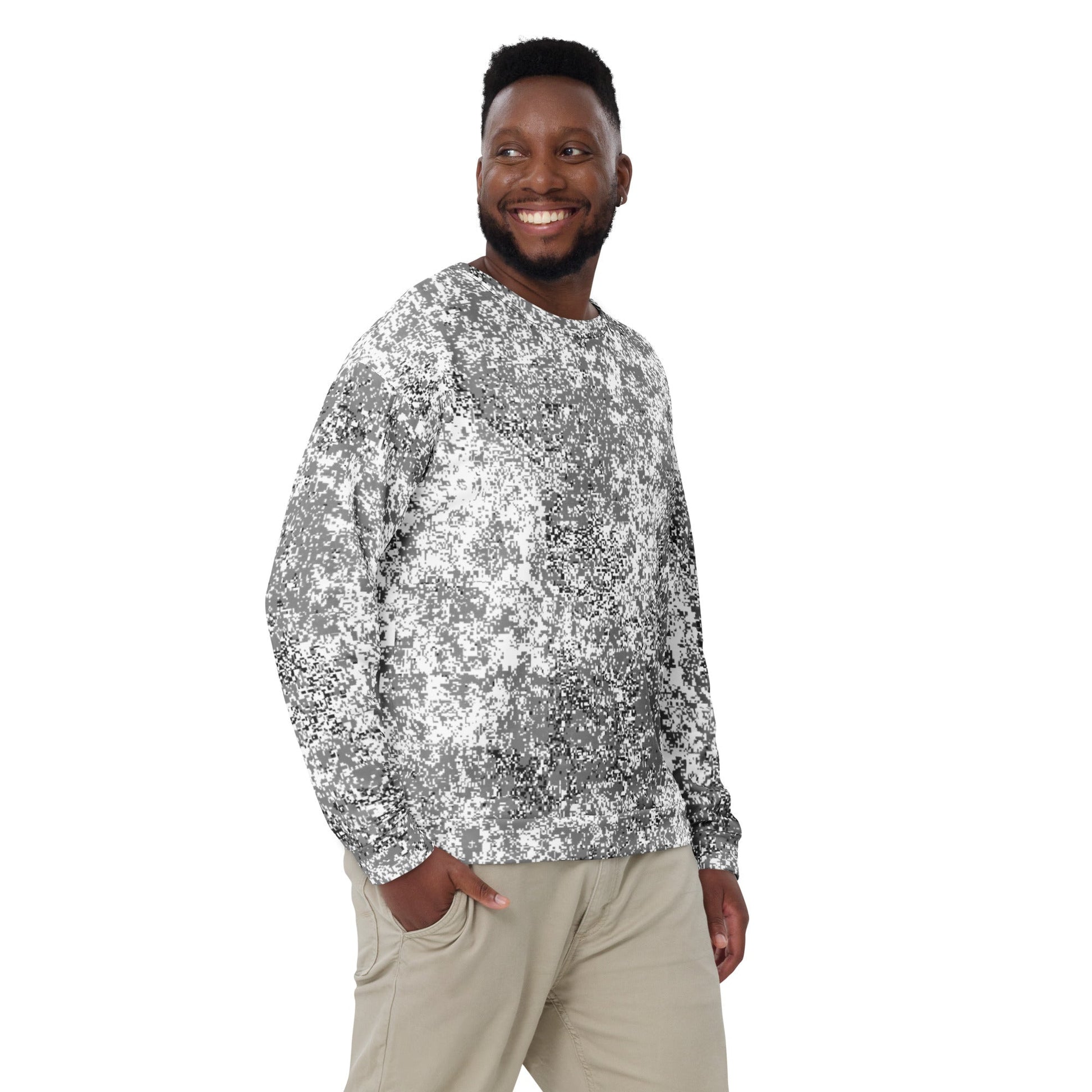 Russian Digital EMR Snow CAMO Unisex Sweatshirt - Sweatshirts