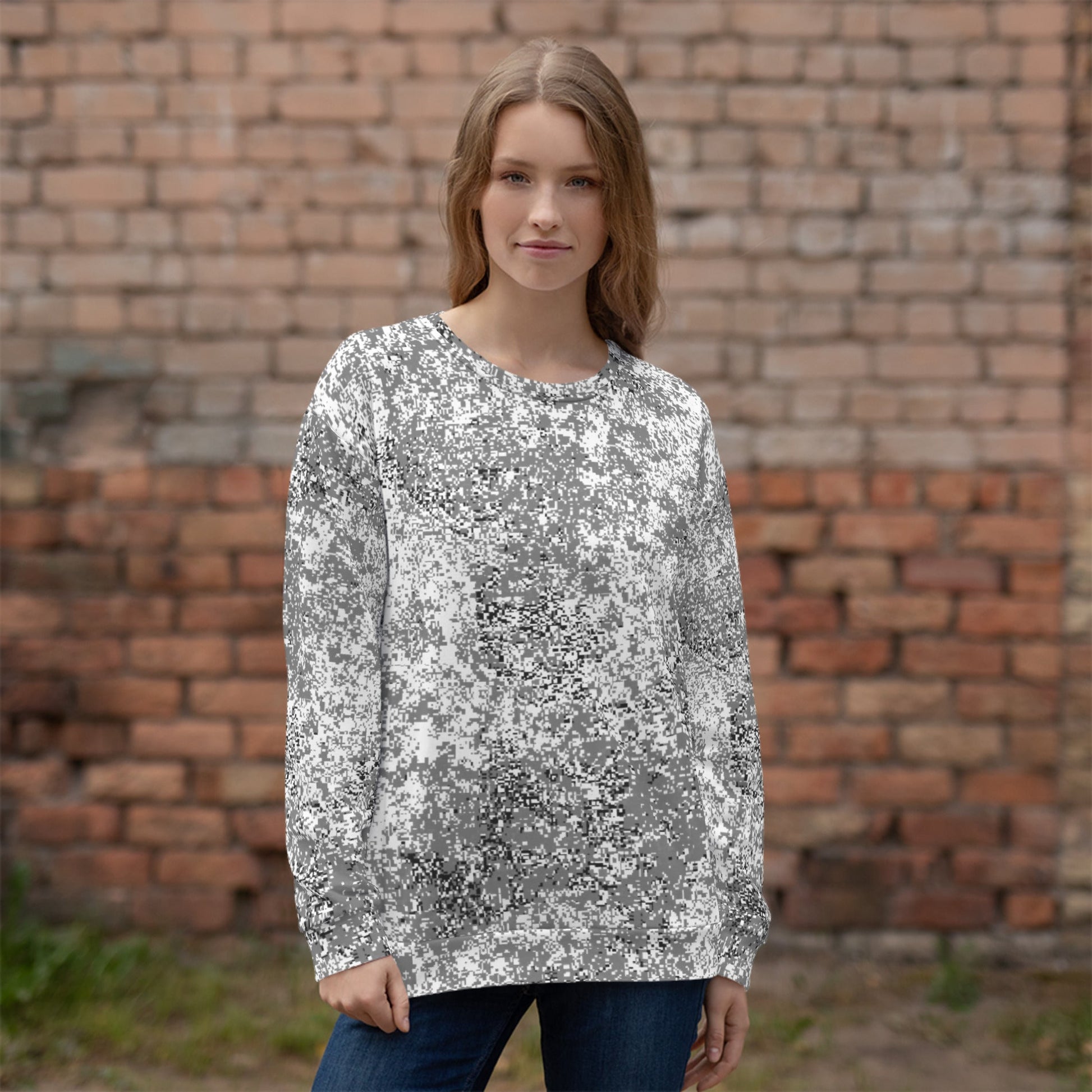 Russian Digital EMR Snow CAMO Unisex Sweatshirt - Sweatshirts
