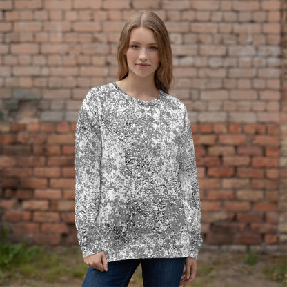 Russian Digital EMR Snow CAMO Unisex Sweatshirt - Sweatshirts