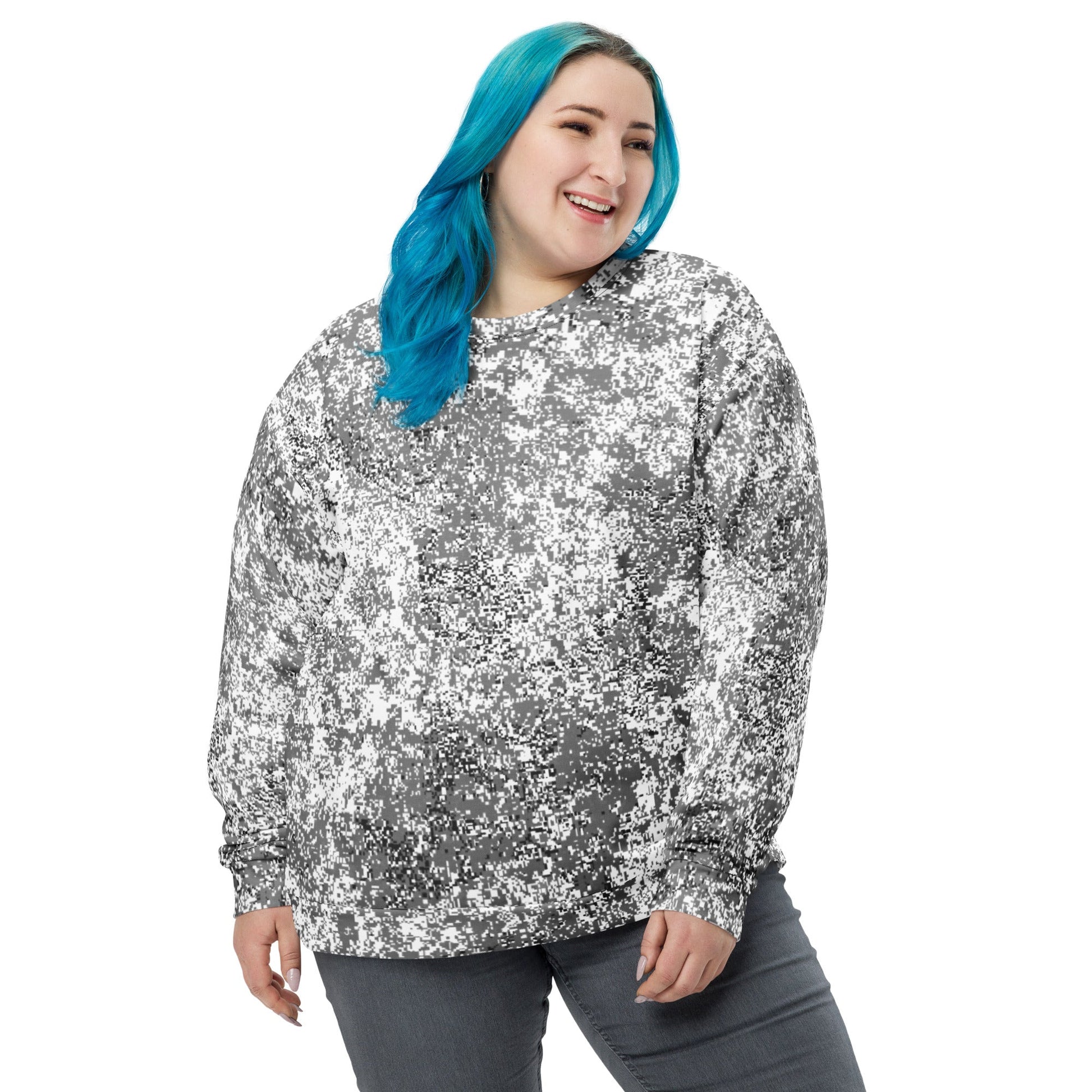 Russian Digital EMR Snow CAMO Unisex Sweatshirt - Sweatshirts