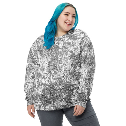 Russian Digital EMR Snow CAMO Unisex Sweatshirt - Sweatshirts