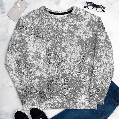 Russian Digital EMR Snow CAMO Unisex Sweatshirt - Sweatshirts