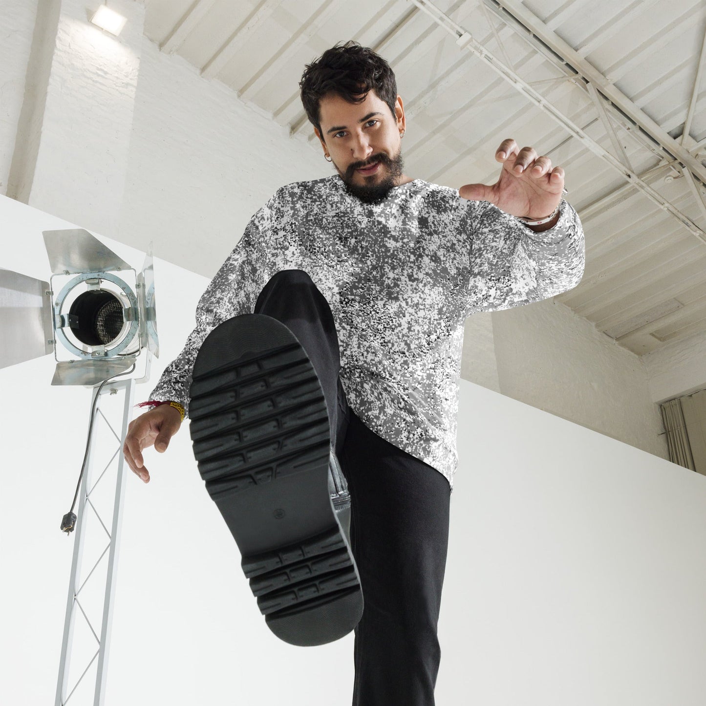 Russian Digital EMR Snow CAMO Unisex Sweatshirt - Sweatshirts