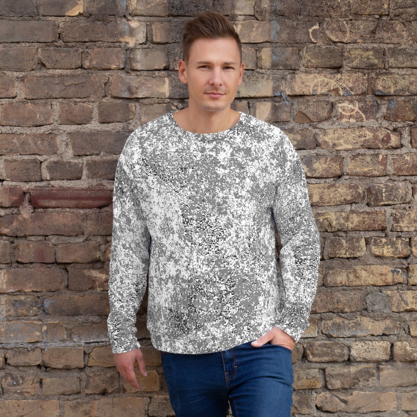 Russian Digital EMR Snow CAMO Unisex Sweatshirt - XS - Sweatshirts