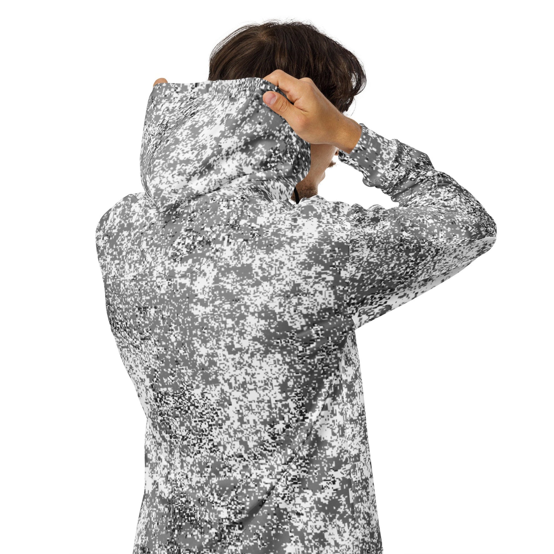 Russian Digital EMR Snow CAMO Unisex zip hoodie - Zip Hoodies