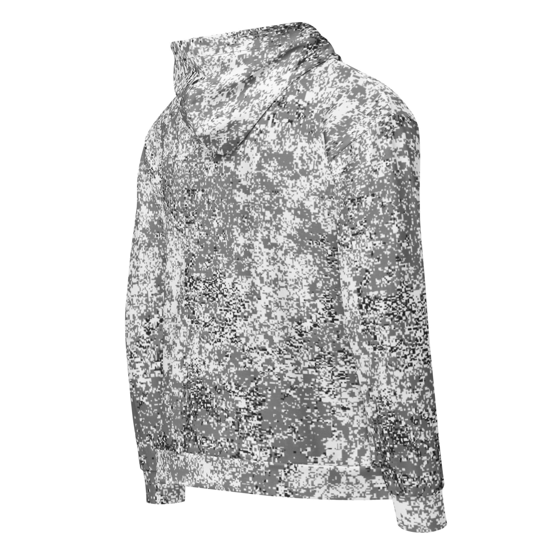 Russian Digital EMR Snow CAMO Unisex zip hoodie - Zip Hoodies