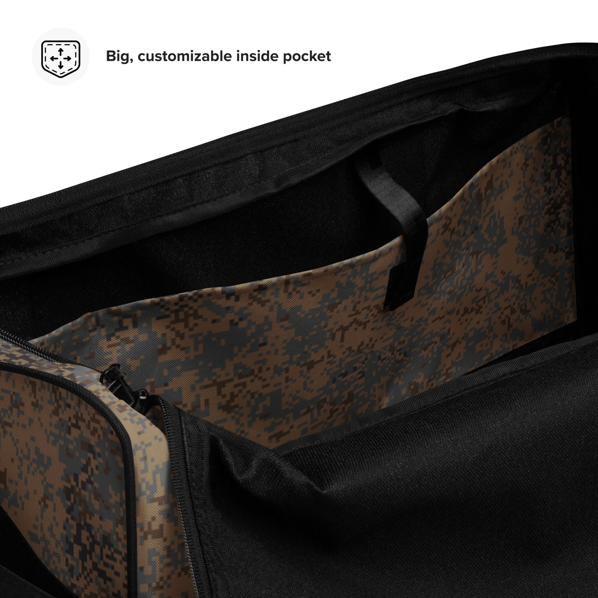Russian Digital EMR Winter Grey CAMO Duffle Bag