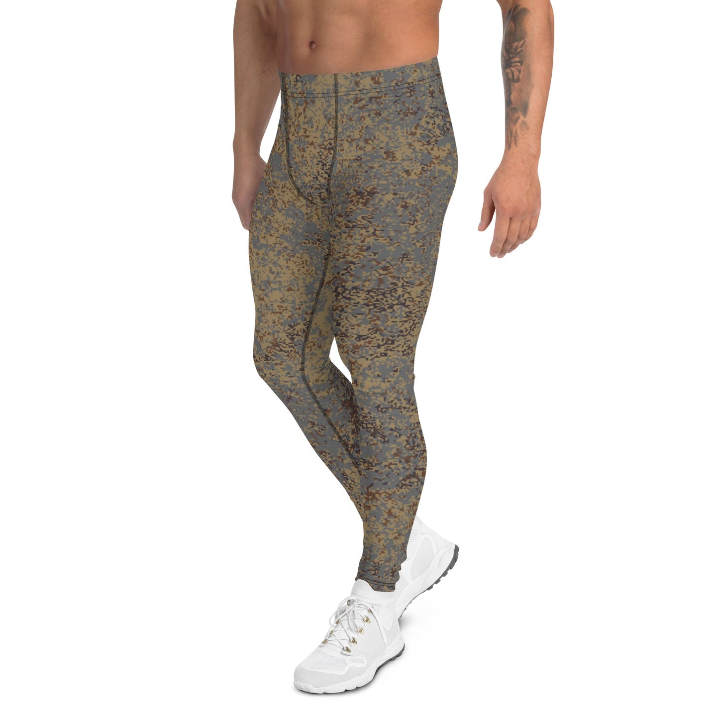 Russian Digital EMR Winter Grey CAMO Mens Leggings