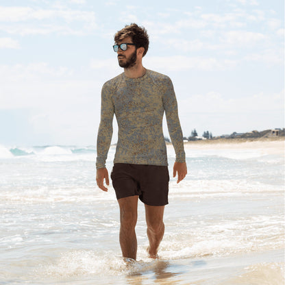 Russian Digital EMR Winter Grey CAMO Mens Long-sleeve Rash Guard - XS - Long-Sleeve