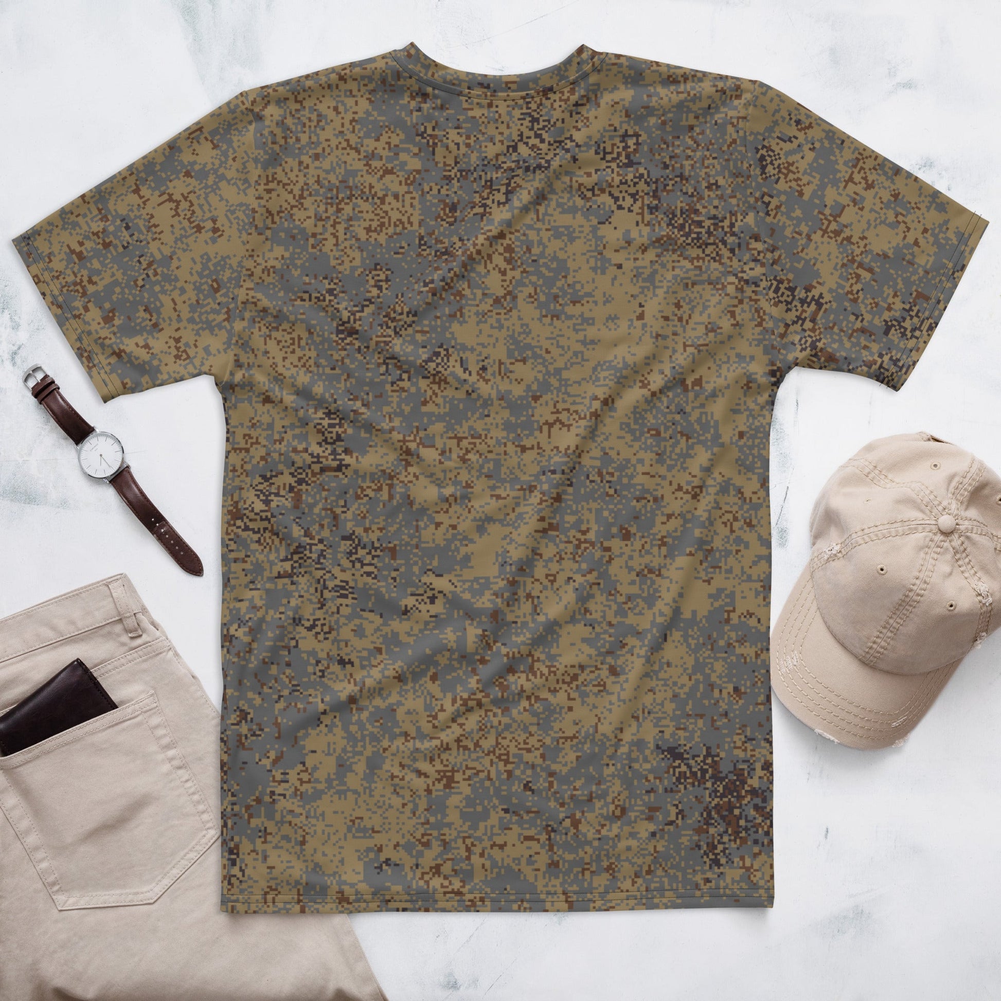 Russian Digital EMR Winter Grey CAMO Mens T-Shirt