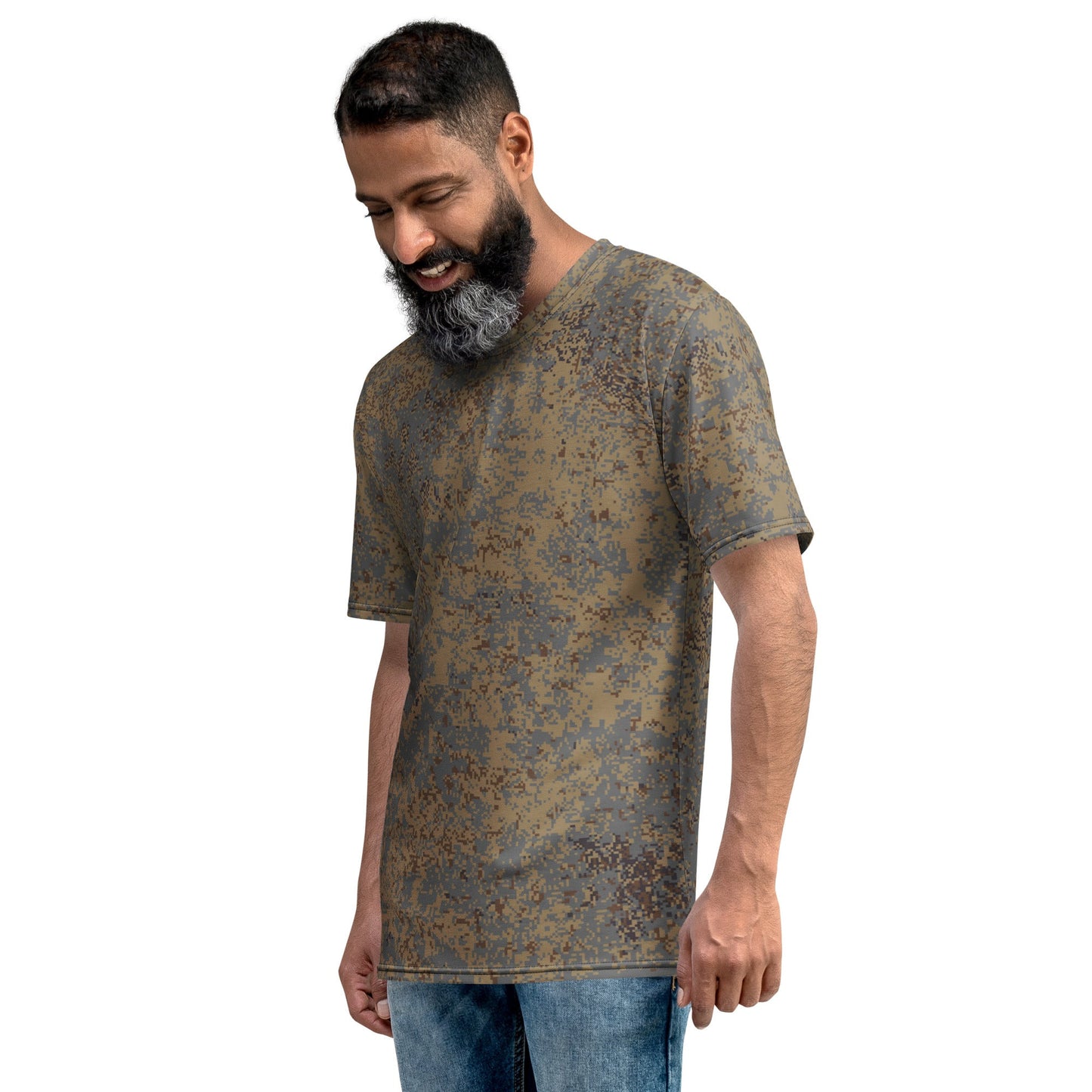 Russian Digital EMR Winter Grey CAMO Mens T-Shirt
