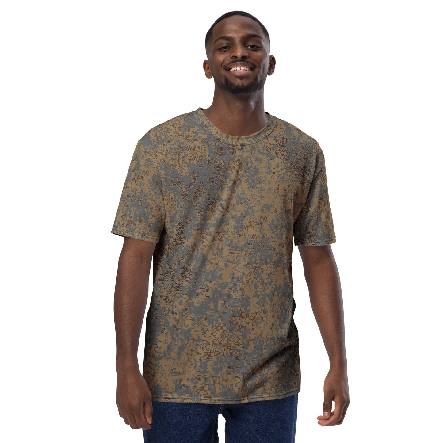 Russian Digital EMR Winter Grey CAMO Mens T-Shirt
