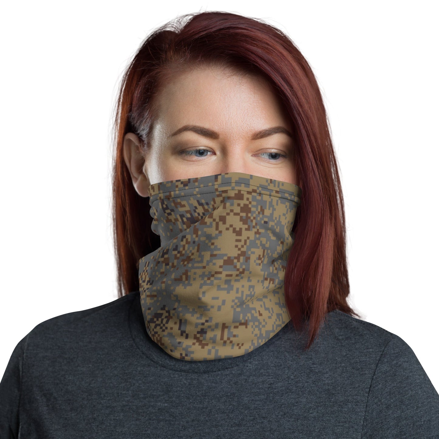 Russian Digital EMR Winter Grey CAMO Neck Gaiter - Gaiters
