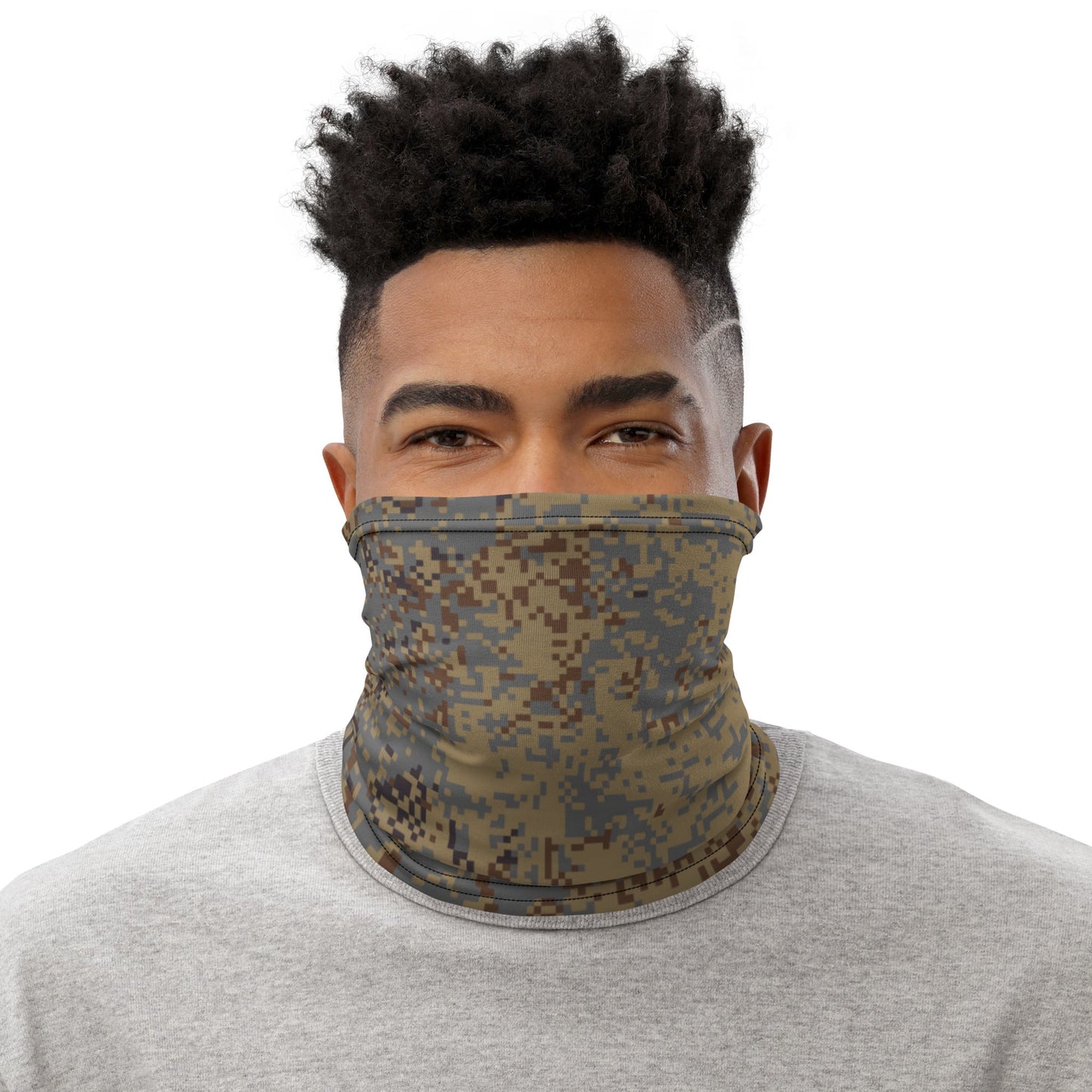 Russian Digital EMR Winter Grey CAMO Neck Gaiter - Gaiters