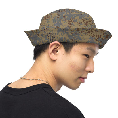 Russian Digital EMR Winter Grey CAMO Reversible Bucket Hat