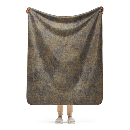 Russian Digital EMR Winter Grey CAMO Sherpa Blanket - 50″×60″