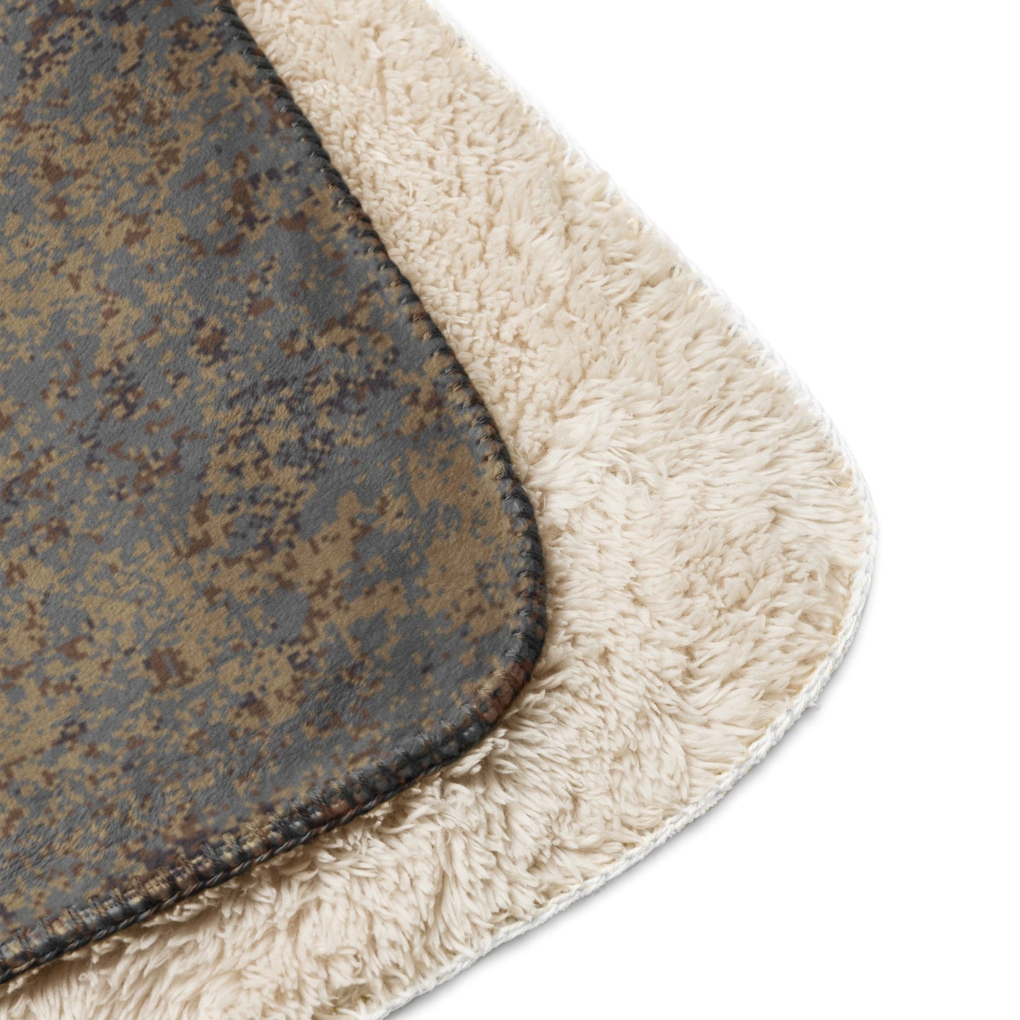 Russian Digital EMR Winter Grey CAMO Sherpa Blanket