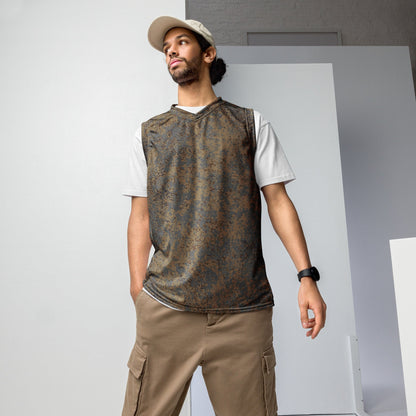 Russian Digital EMR Winter Grey CAMO Unisex Basketball Jersey - 2XS