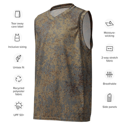 Russian Digital EMR Winter Grey CAMO Unisex Basketball Jersey