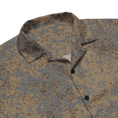 Russian Digital EMR Winter Grey CAMO Unisex Short-Sleeve Button Shirt