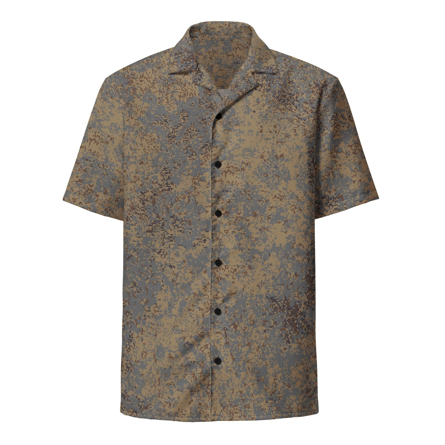 Russian Digital EMR Winter Grey CAMO Unisex Short-Sleeve Button Shirt