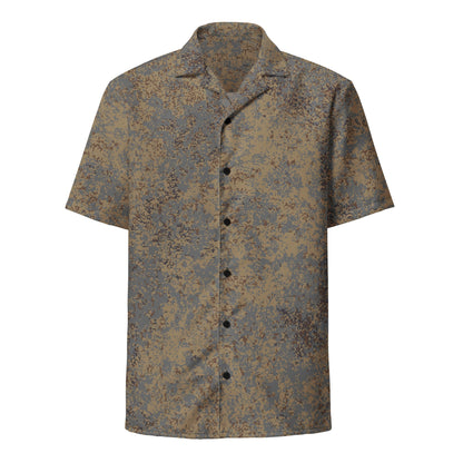 Russian Digital EMR Winter Grey CAMO Unisex Short-Sleeve Button Shirt