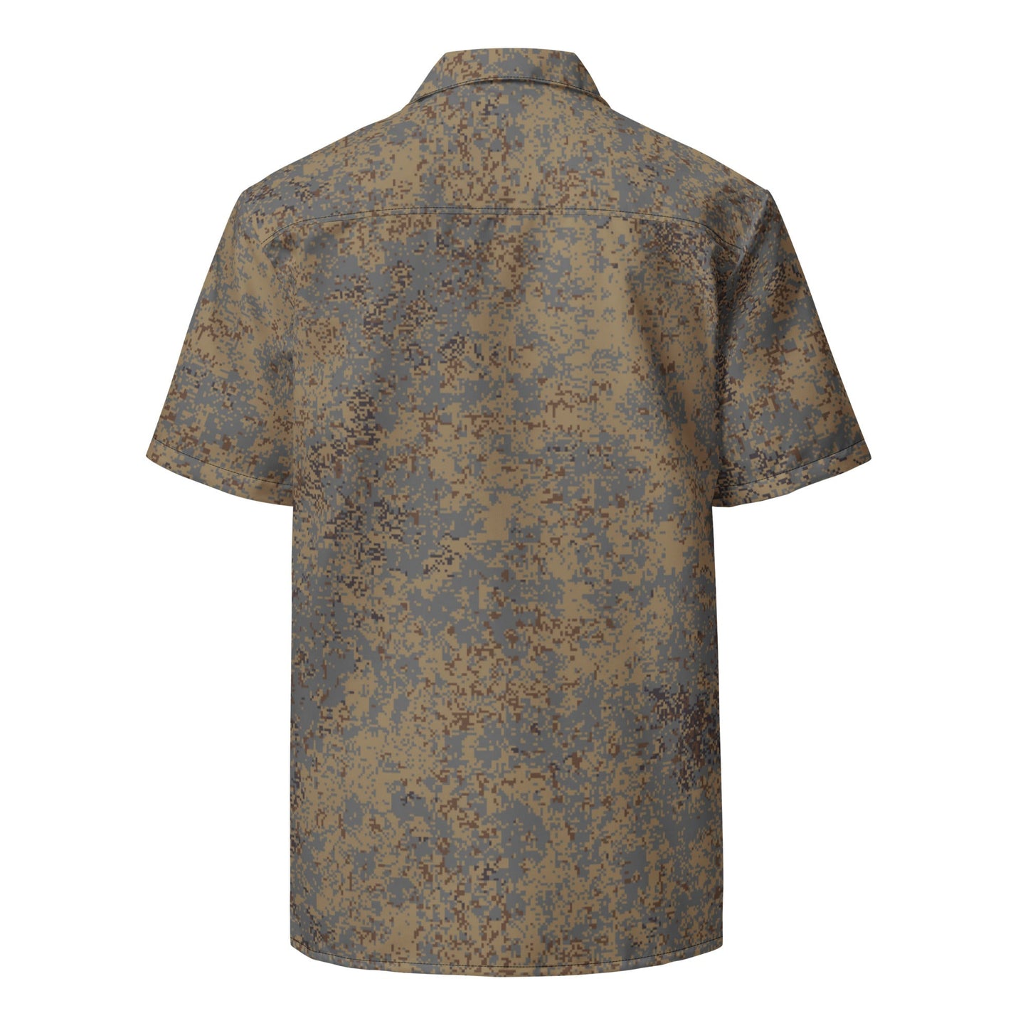 Russian Digital EMR Winter Grey CAMO Unisex Short-Sleeve Button Shirt