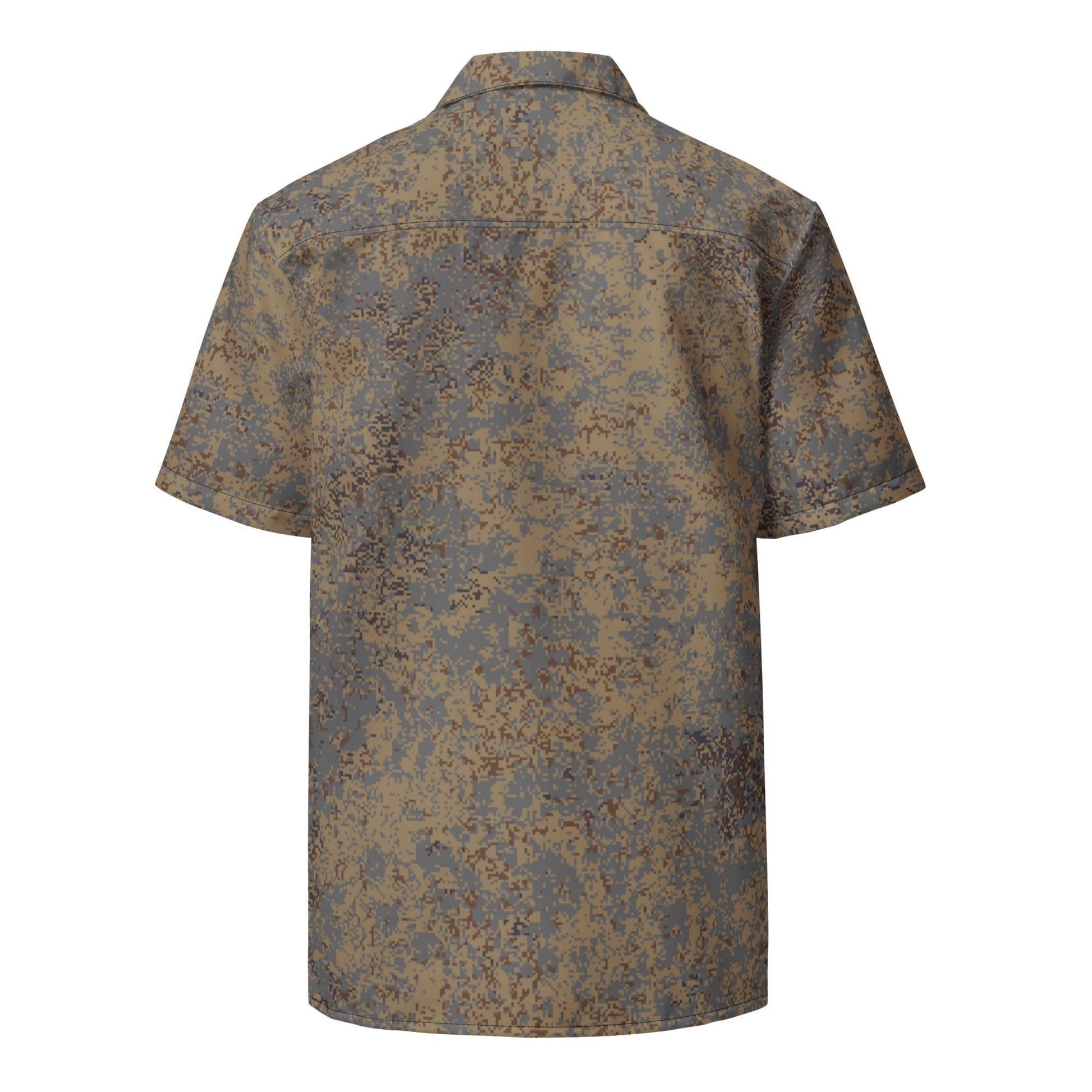 Russian Digital EMR Winter Grey CAMO Unisex Short-Sleeve Button Shirt