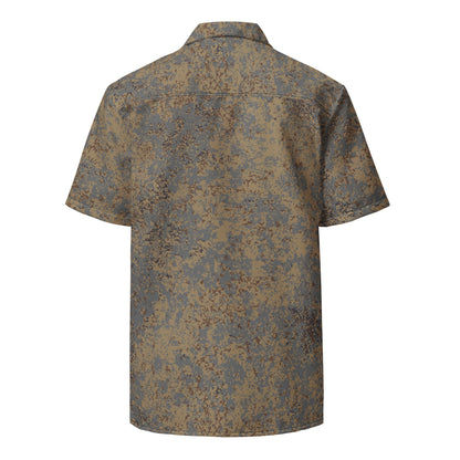 Russian Digital EMR Winter Grey CAMO Unisex Short-Sleeve Button Shirt