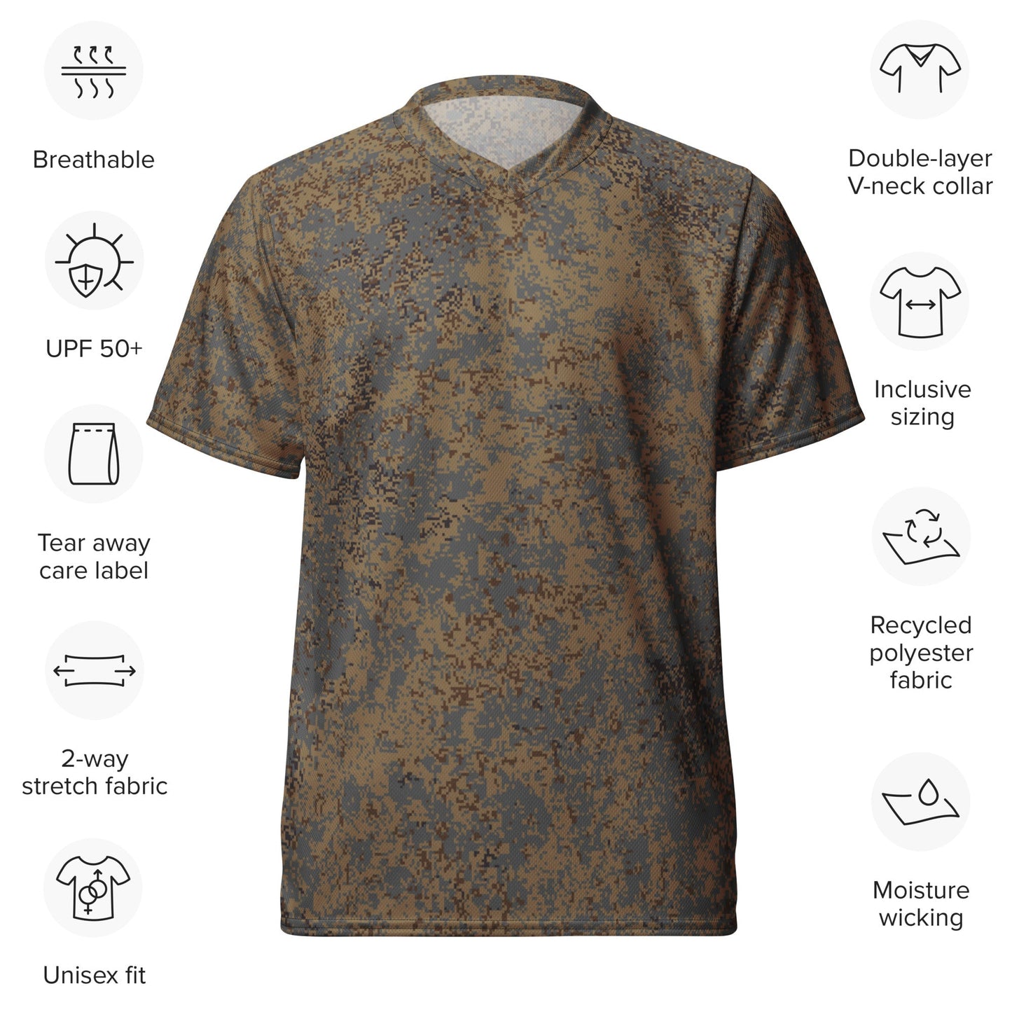 Russian Digital EMR Winter Grey CAMO Unisex Sports Jersey