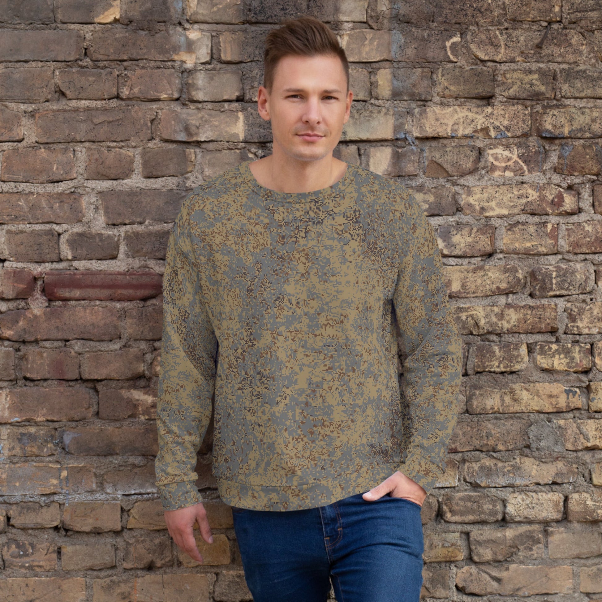 Russian Digital EMR Winter Grey CAMO Unisex Sweatshirt - XS