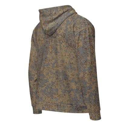 Russian Digital EMR Winter Grey CAMO Unisex Zip Hoodie
