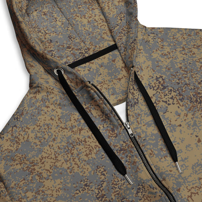 Russian Digital EMR Winter Grey CAMO Unisex Zip Hoodie