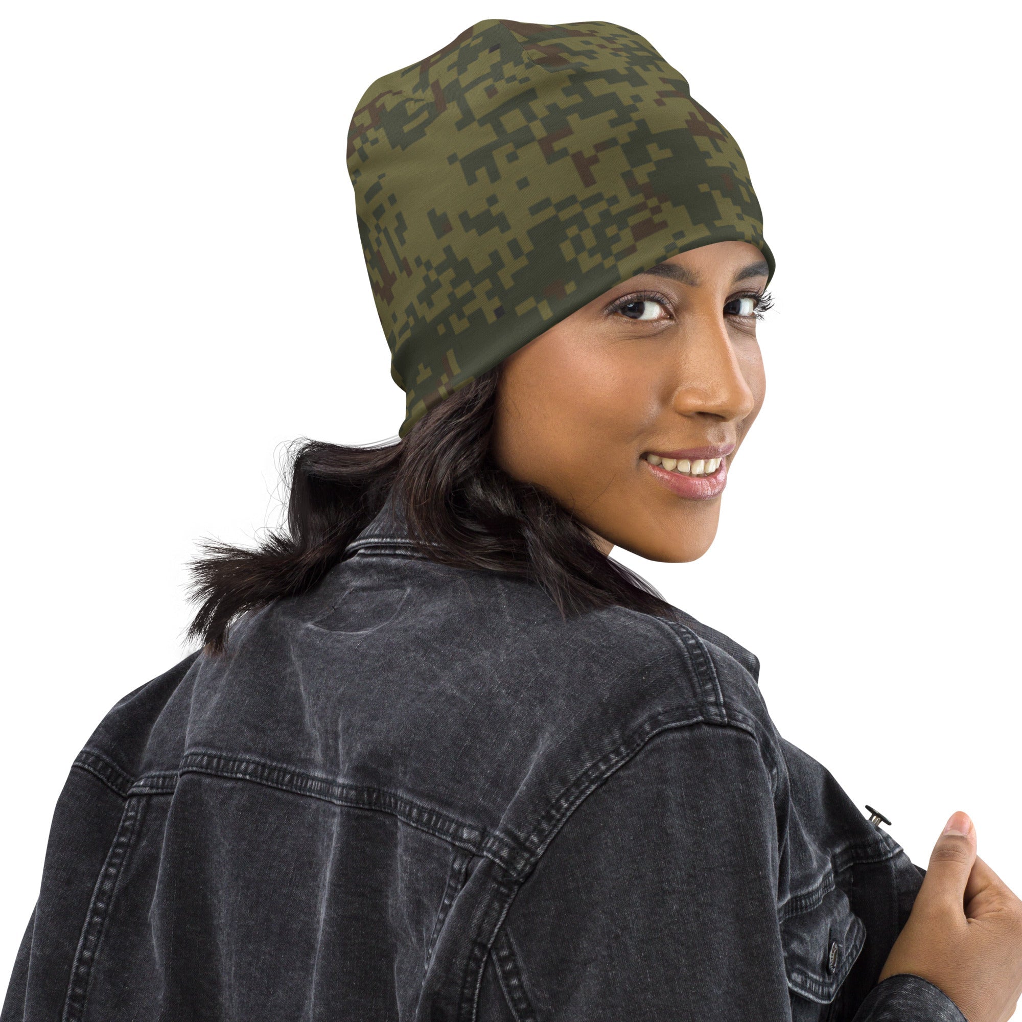 CAMO HQ - Russian Digital EMR Woodland CAMO Beanie - Worldwide