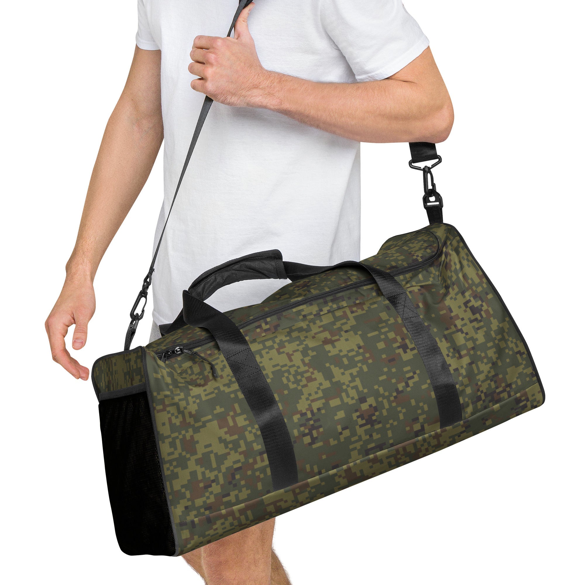 CAMO HQ - Russian Digital EMR Woodland CAMO Duffle Bag - Worldwide