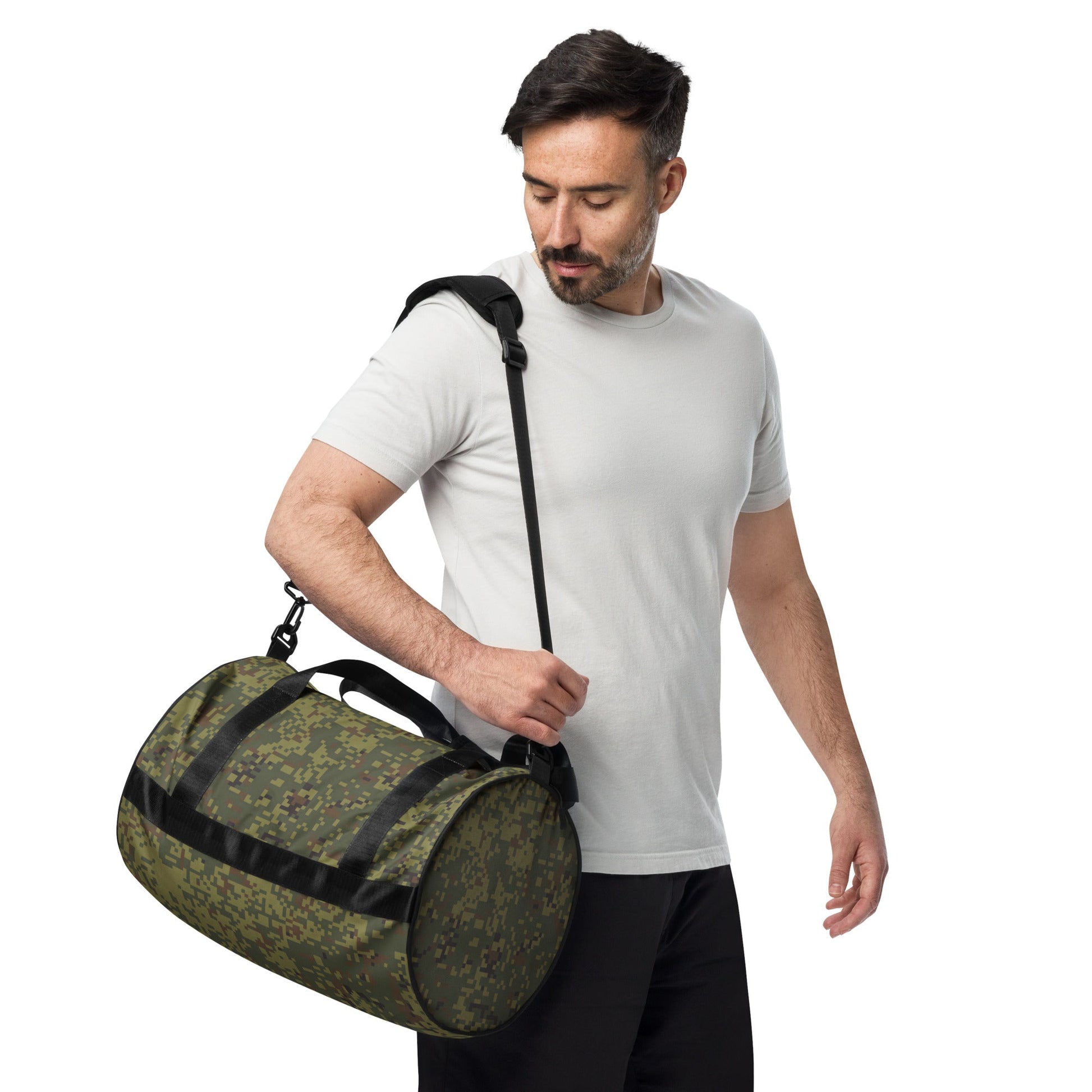 Russian Digital EMR Woodland CAMO gym bag - Gym Bags