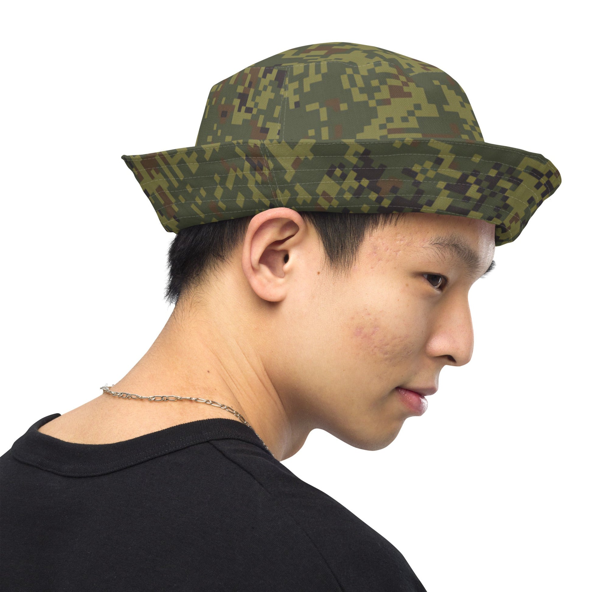 Russian Digital EMR Woodland CAMO Reversible bucket hat - Bucket Hats