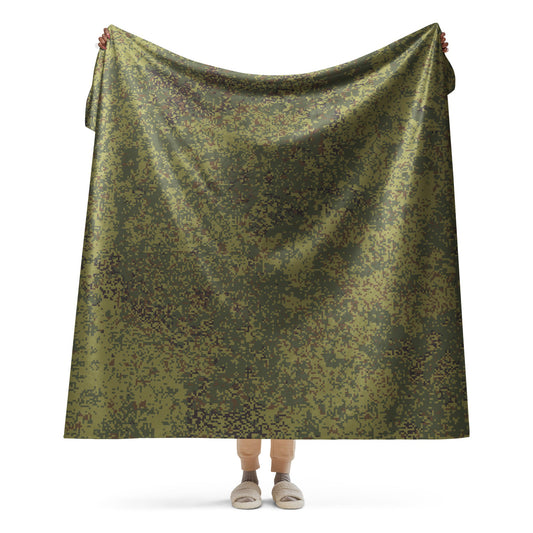 Russian Digital EMR Woodland CAMO Sherpa blanket - 60″×80″ - Blankets