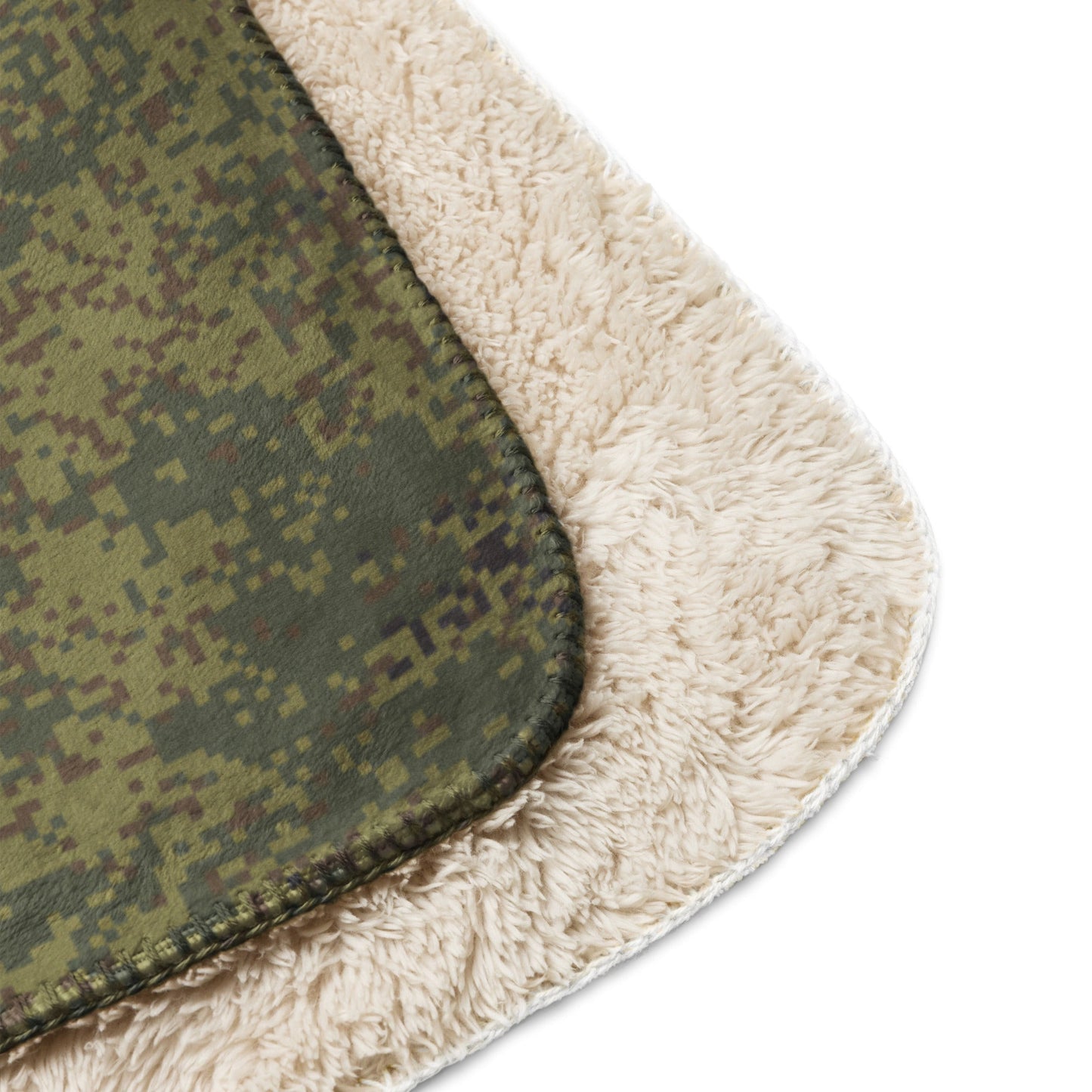 Russian Digital EMR Woodland CAMO Sherpa blanket - Blankets