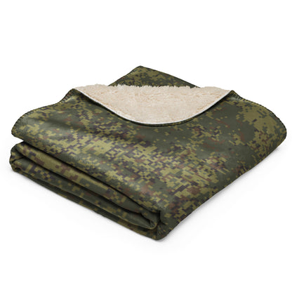 Russian Digital EMR Woodland CAMO Sherpa blanket - Blankets