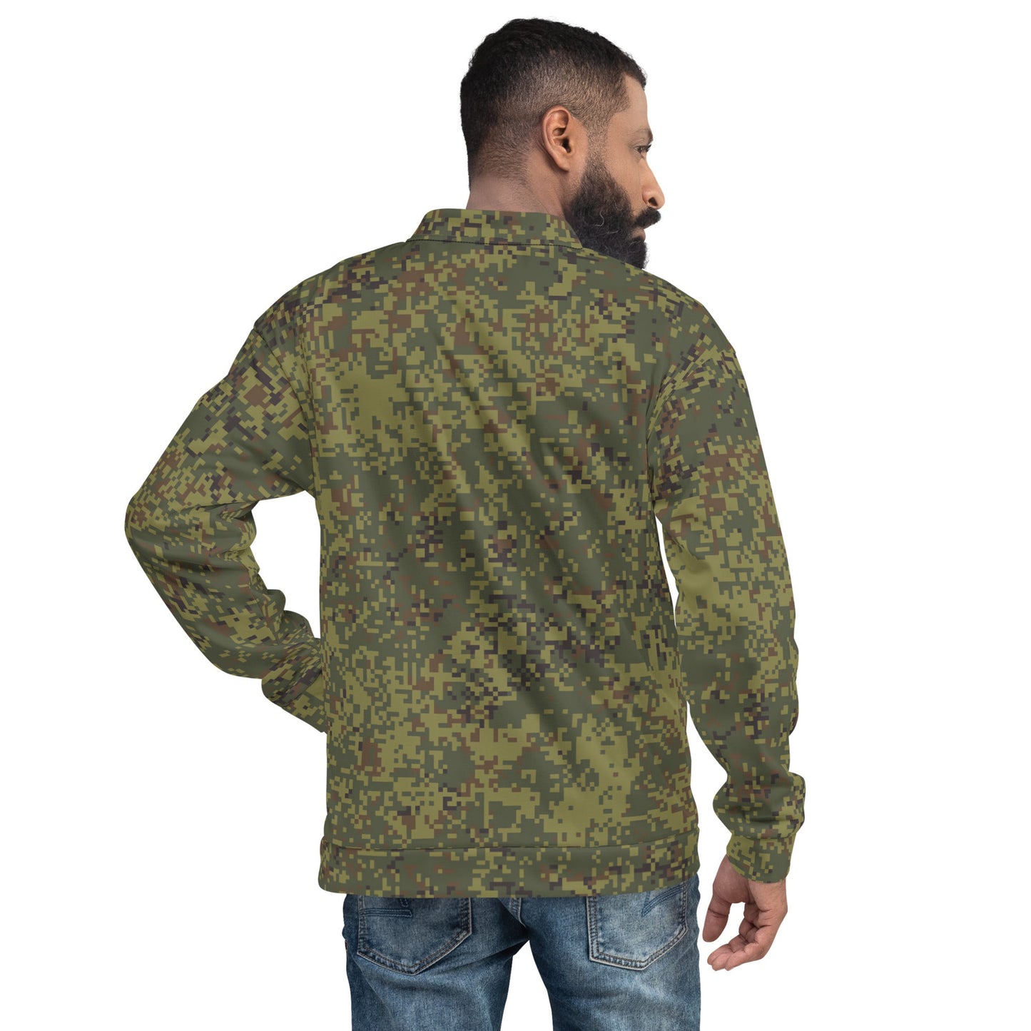 Russian Digital EMR Woodland CAMO Unisex Bomber Jacket - Jackets