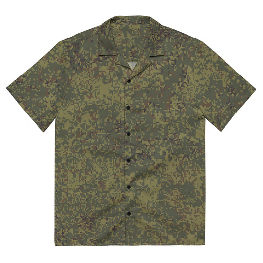 Russian Digital EMR Woodland CAMO Unisex button shirt - 2XS - Button Shirts