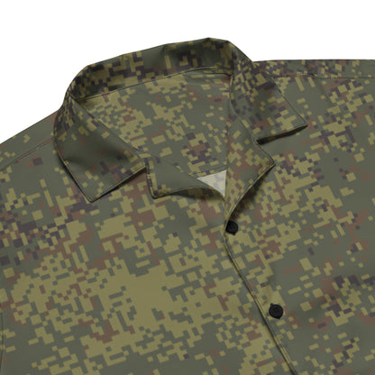 Russian Digital EMR Woodland CAMO Unisex button shirt - Button Shirts
